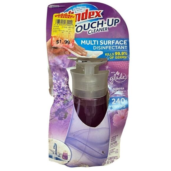 Windex Touch-Up Cleaner NOS Antibacterial Multi Surface 10 oz Lavender Meadow - Picture 1 of 5